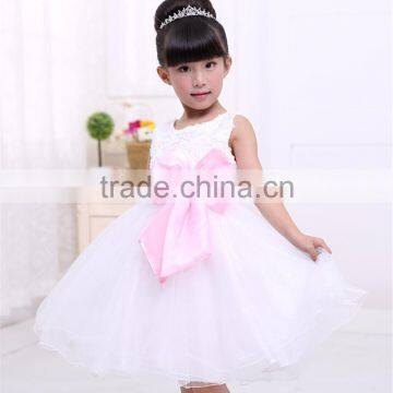 MGOO Top Quality Stock Brand Ball Gown 3 Years Old Dresses Pagent Dress Blue For Girl Children A1040 photo-2