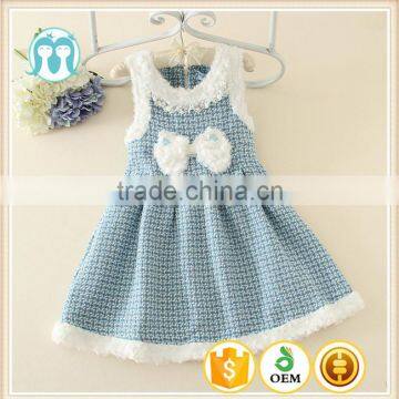 100% Cotton High Quality cheap kid party dress from china girl winter frock