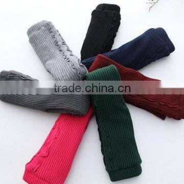 wholesale baby girls ruffle knitted warm legging sweater knit pants