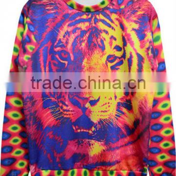 dazzling tiger sweatshirt for ladies long sleeve