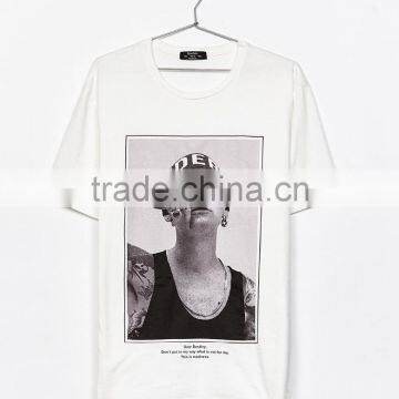2017 New Design Mens Fashion 100 Cotton Sports t Shirt With Printing photo-4