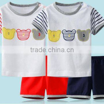 2016 best selling infant clothes boys and girls toddler suits cheap baby girl two-piece garment