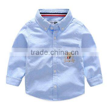 S33463W Boys Blouses Cute Dog Boys Clothing 2017 New Arrival Long Sleeve Shirt photo-2