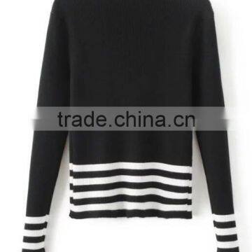 EY0861S European Style Fashion Stripe Pullover Women Sweater photo-5