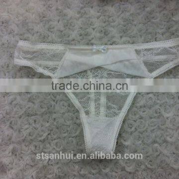 See Through Lace Bra and G-string Panties Sexy Bra New Design Sex Girls Photos Thong Shantou Factory photo-3