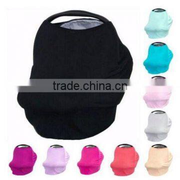 Pre Order Wholesale 3 in 1 Infant Baby Car Seat Cover Rayon Nursing Cover Car Seat Canopy Stripe Baby Canopy Shopping Cart Cover photo-2