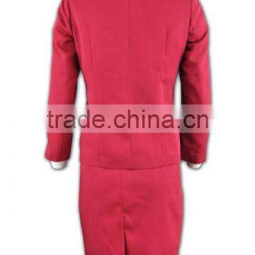 Two Button Good Quality Anti-wrinkle Customizable Womens Suit Nice Skirt Suits for Women photo-4