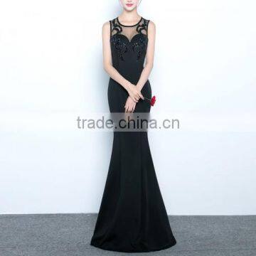 2017 Latest Design Sexy Tight Sleeveless Women's Evening Dress photo-3