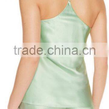 Women Sexy 2017 Hot Sale Silk-Satin Pajamas Set of Soft Feeling