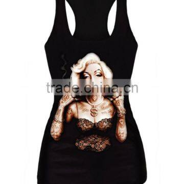 Girls Printed Sleeveless T Shirt Singlet Tank Tops photo-3