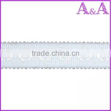 Spandex/Nylon 17mm Bra Picot Elastic Lace Binding Tape photo-4