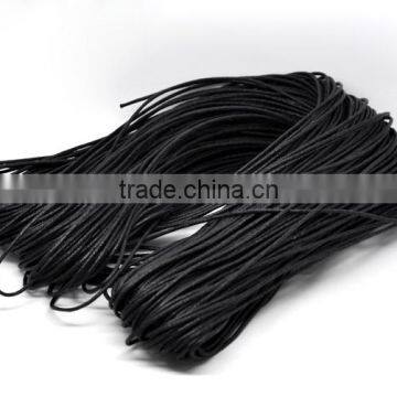 Wholesale Black Waxed Cotton Necklace Cord 2mm photo-3