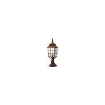 Incandescent Brown Outdoor Lighting Lamp Post For Garden Decor Lighting