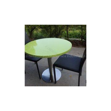 2015 Round Table Artificial Stone Solid Surface Marble Cafe Table