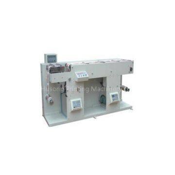 Ink jet roll to roll rewinder