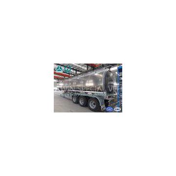 Safety Tri Axle Aluminum Alloy Fuel Tank Semi Trailer 30m3 - 45m3