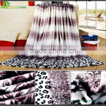 Wholesale 100% polyester printed flannel baby blanket polyester bed spreads flannel bath sheet fleece blanket rug