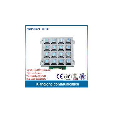 illuminated keypad backlighting keypad vandal resistence keypad