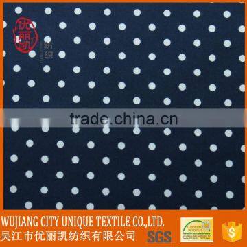 custom small dots printing 100% polyester microfiber peach skin fabric for children beach pants