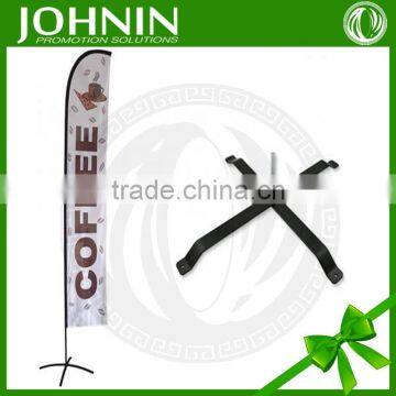 Fast customized JOHNIN made fiberglass bow flag pole and base