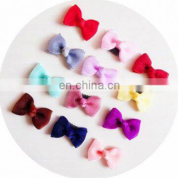 Mini Satin Baby Bows Clips Toddler Hair Bows Pastel Baby Hair Clips For Baby Shower Gift