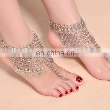 New Retro Exaggerated Nation Style Beach Jewelry Elegant Fashion Charm Chain Link Foot Jewelry Bracelet Anklet