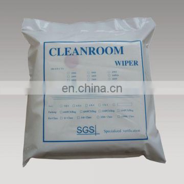 120gsm 9"x9" laser sealing double kintted cleanroom wiper