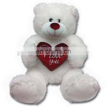 plush valentine teddy bear I LOVE YOU teddy bear