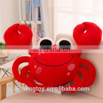 en71 ASTM standard china export plush toy crab plush pillow