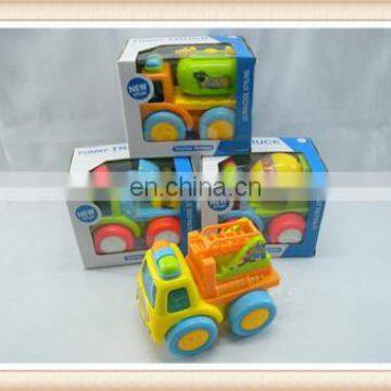 Free wheel construction truck cartoon free wheel truck toy