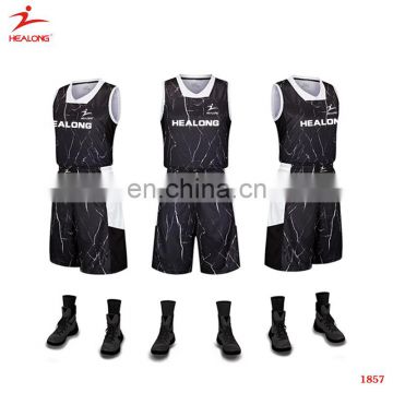 2017 Top Custom Mesh Reversible Basketball Jersey Cheap Basketball Team Wear Reversible Sublimated Reversible Basketball Jerseys