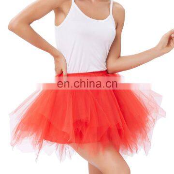 Kate Kasin Soft Tulle Netting Red Crinoline Petticoat Underskirt for Retro Vintage Dress KK000447-3