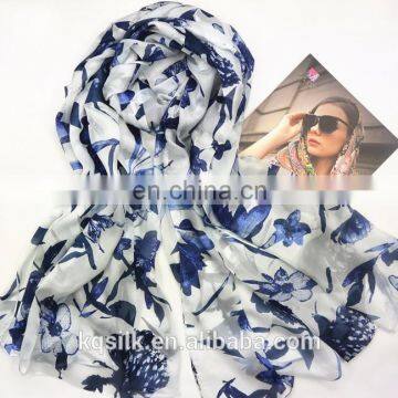 Low MOQ 100% silk stock long paj scarf