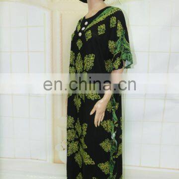 African Muslim Women Butterfly Sleeve Kaftans Dress photo-2