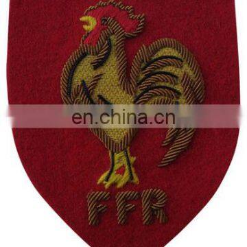 Custom Embroidery 3D Design Bullion Badge/ embroidery patch