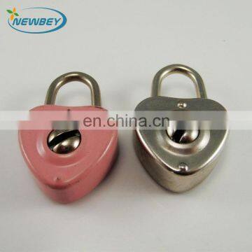 Cheap Metal Pad Lock for Diary and Notebook NL103 in Heart Shape