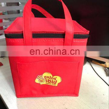 customized non woven insulated ice cooler bag for food delivery