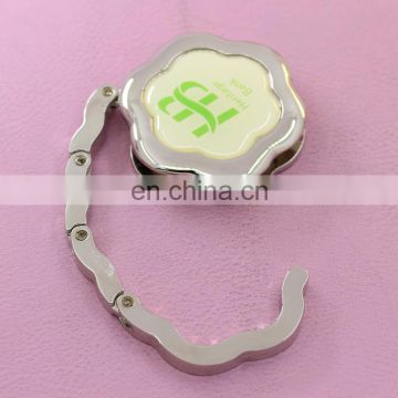 hot sale wholesale epoxy enamel flower shape bag hanger