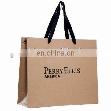 206G Thick Brown Krafts paper bag Garment packaging bag with rope handle