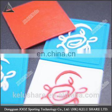 cheap price of rubber silicone label 3d silicone clothing label