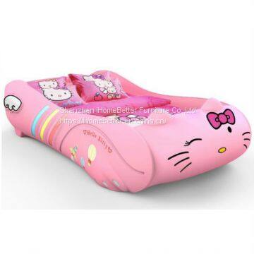 Hellokitty Race Car Bed Kid Car Bed for Girls photo-2