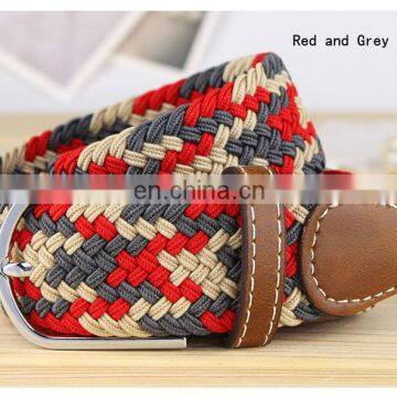 China wholesale jacquard elastic fashion lady webbing belt for casual dress