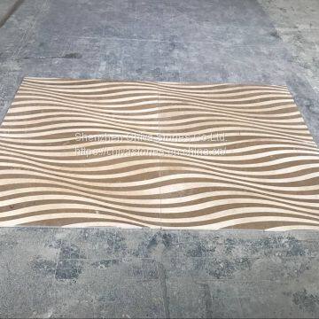 Laminated Natural White Marble Mosaic Tiles for Kitchen Bathroom Wall Border 3D Mosaic photo-4