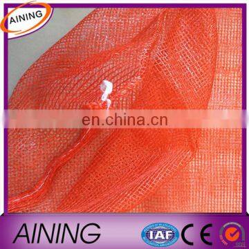 Orange Net Sacks With Drawstring Raschel Bags Mesh Vegetables photo-3