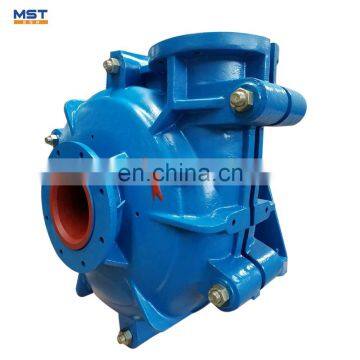 Centrifugal wear resistant filter press feed slurry pump