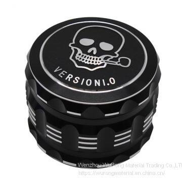 D63MM&H50MM Aluminium Alloy 4-layers White Line Kito Logo Printed Smoking Grinder Tobacco Grinder Smoking Accessories photo-4