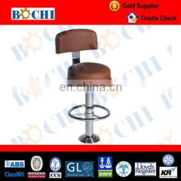 yachts and ships with round base and stainless steel bar stool