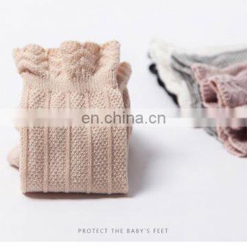 New Spring and Autumn Baby High Lace Stockings, Girls' Solid Color Combed Cotton Loose Mouth Children photo-6