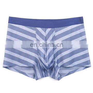 Polyester Nylon Colorful Hot Breathable Sexy Wide Stripe Boxer Black Men'S Briefs Underwear photo-3