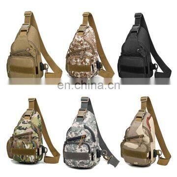 Outdoor Chest Small Camo Fishing Bag Tactical Sling backpack